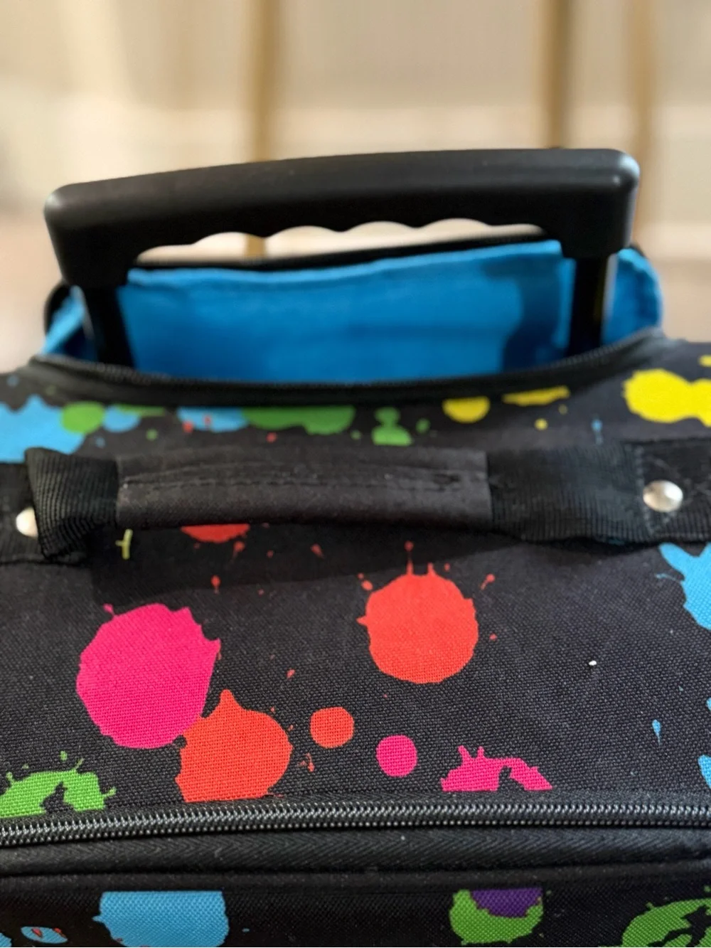 Fortnite Kids Black Multicolor Splash Rolling Backpack